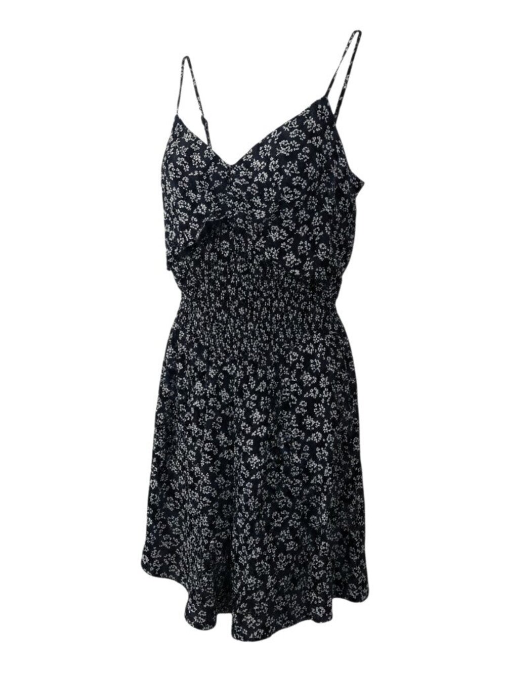 Hollister Floral Black White Ditsy Print Cami Summer Dress